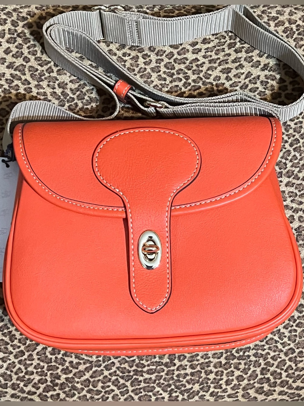 Dooney & Bourke Tangerine Saddle Crossbody Bag NWT
